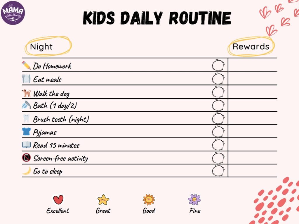 Kids daily routine-night-Mamavitalicious